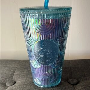 Starbucks Holographic Blue Tumbler